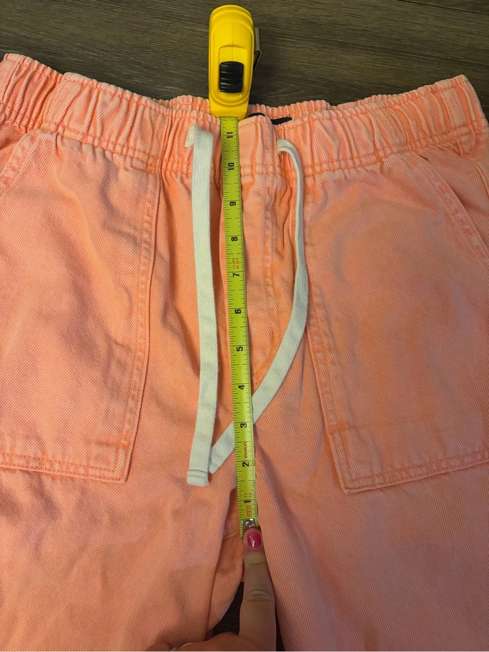 Women’s Gap Colorful Pull-On Barrel Leg Pants Coral Pink Size Small - Picture 5 of 9